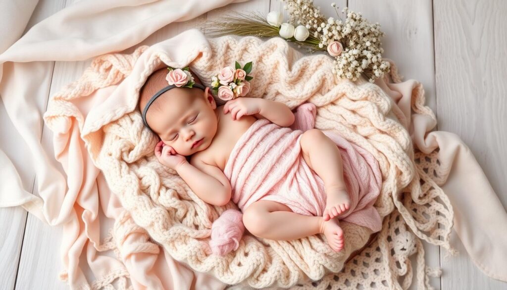 Stylizacja na sesję noworodkową